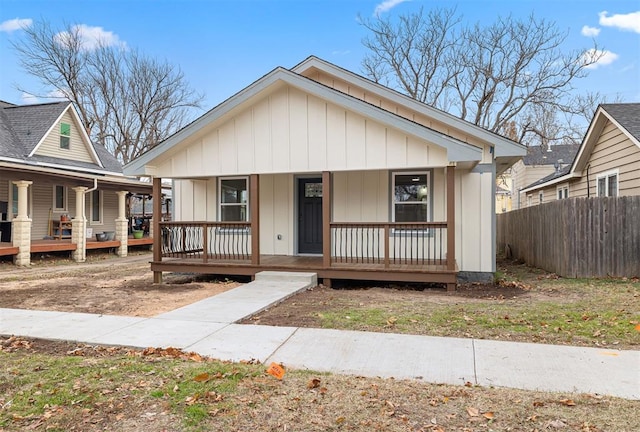 bungalow-style house featuring a porch