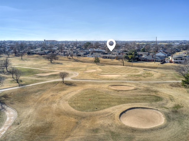 aerial view featuring a residential view