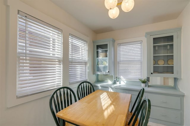 view of dining room