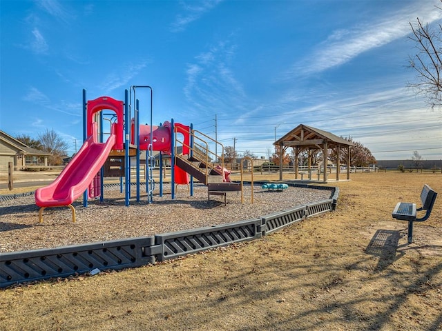 view of jungle gym