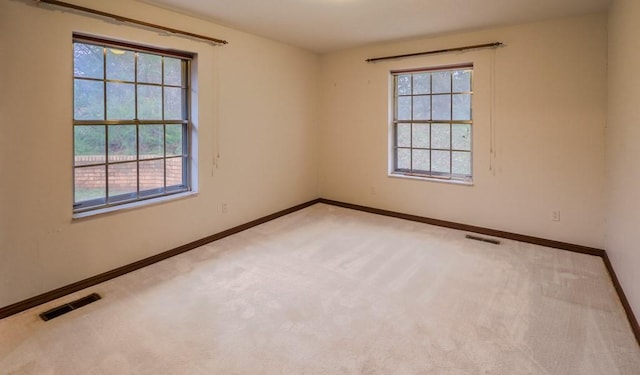 view of carpeted empty room