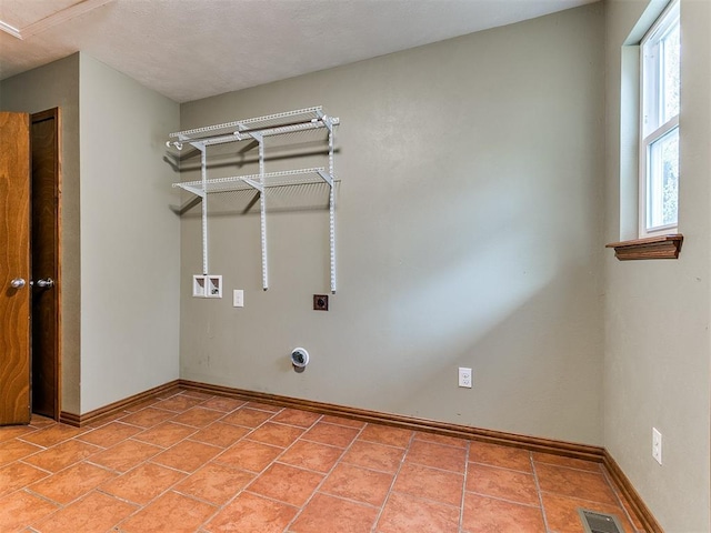 washroom featuring hookup for an electric dryer and washer hookup