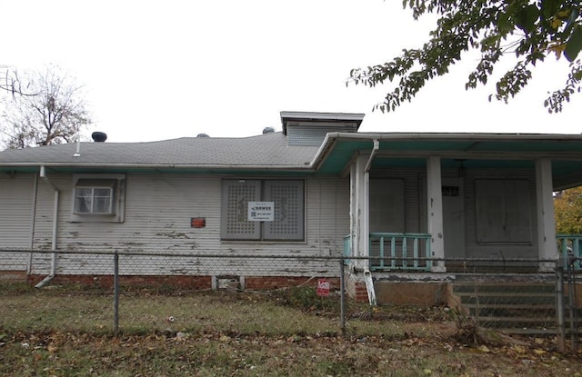 exterior space with a porch