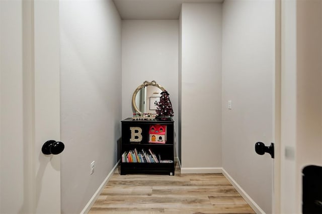 interior space featuring hardwood / wood-style flooring