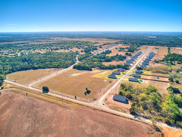 drone / aerial view featuring a rural view