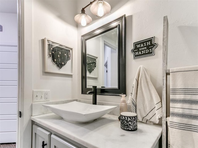 bathroom featuring vanity