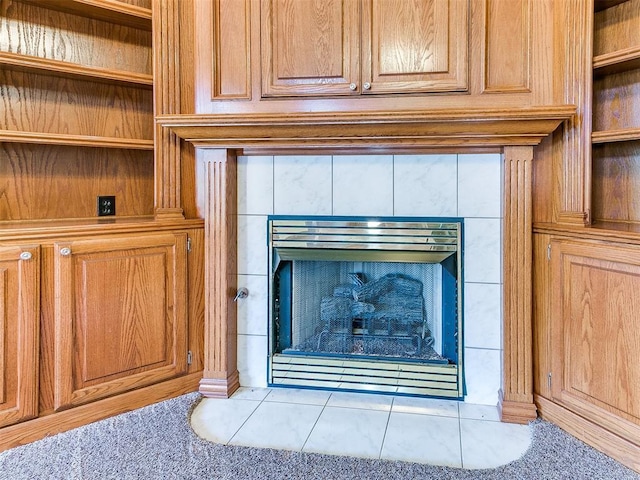 826 S Mustang Rd, Tuttle, OK 73089 - detailed view of a tile fireplace