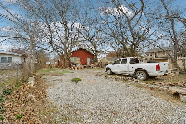 view of yard with a wooden deck