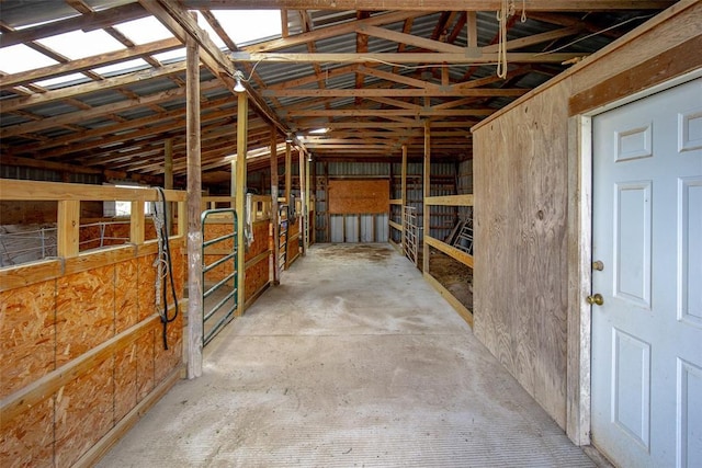 view of horse barn