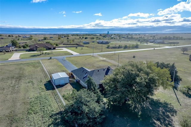 drone / aerial view featuring a rural view