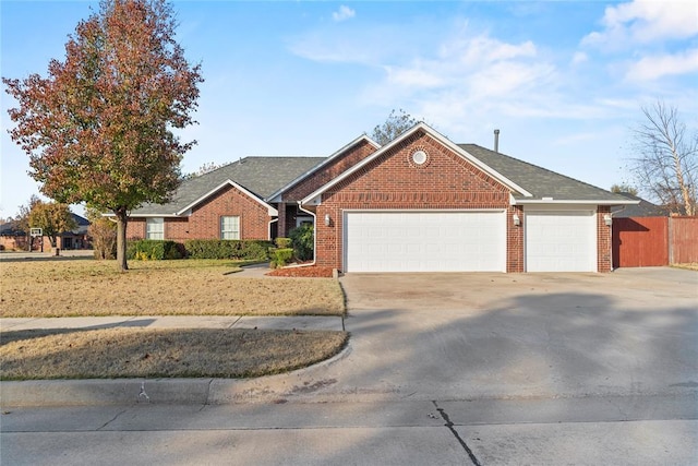 ranch-style house with a garage