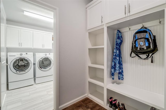 laundry area featuring washer and dryer