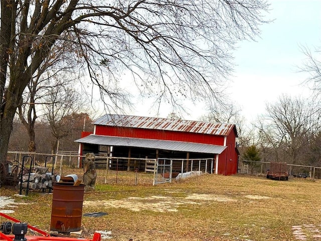view of stable