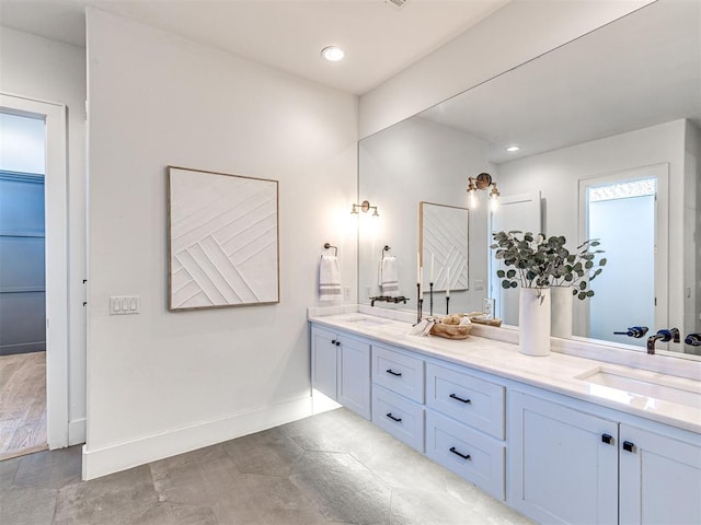 bathroom with vanity