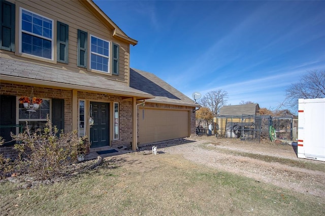 view of front of house featuring a garage