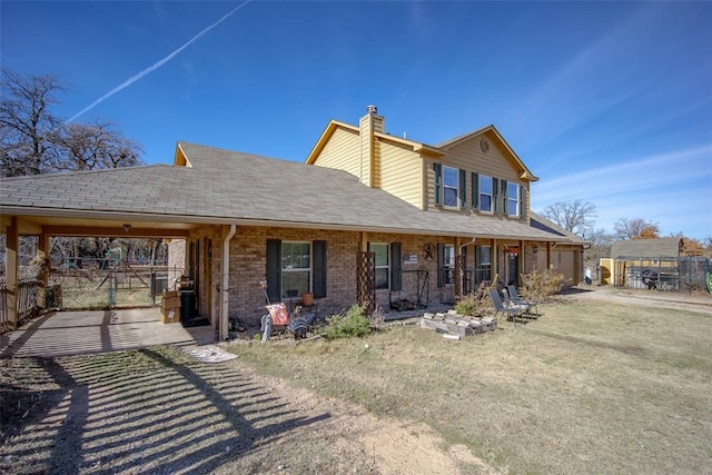 view of front of home