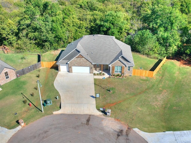 birds eye view of property