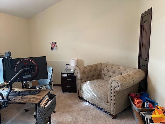 office with carpet floors