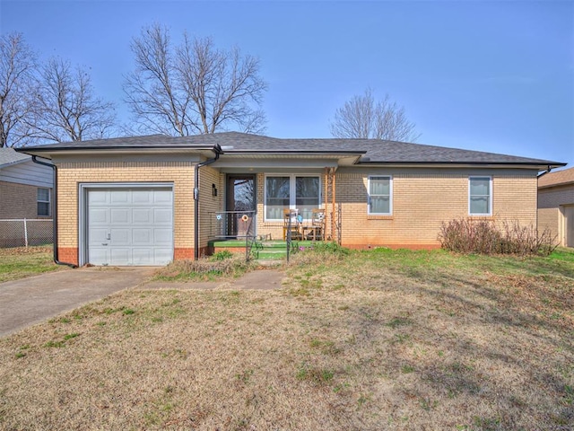 ranch-style house with a garage