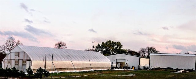 exterior space with an outdoor structure