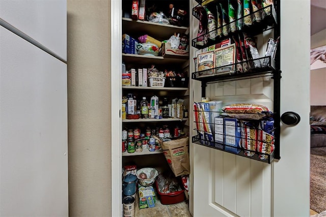 view of pantry