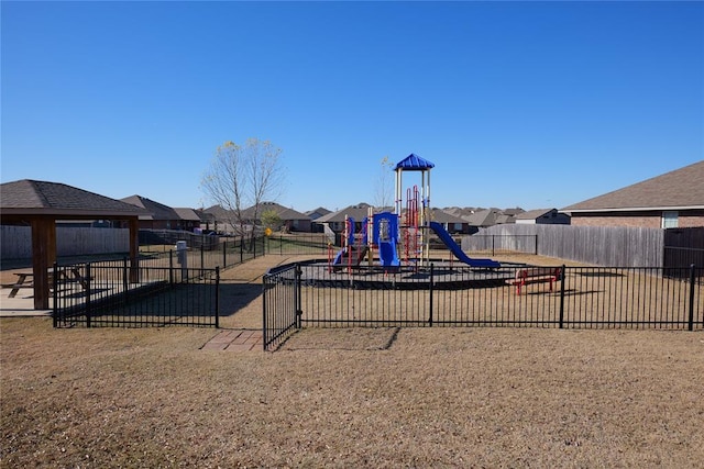 view of jungle gym