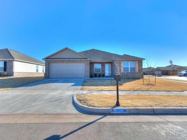 ranch-style house with a garage