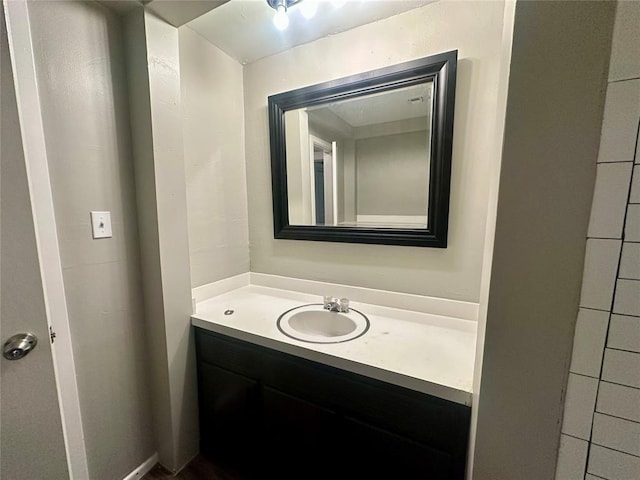 bathroom featuring vanity