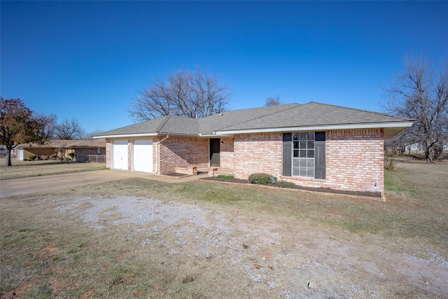 ranch-style house with a garage