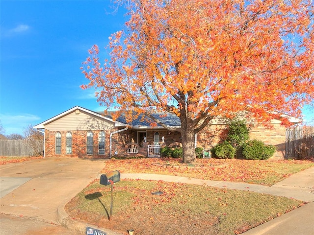 view of ranch-style home