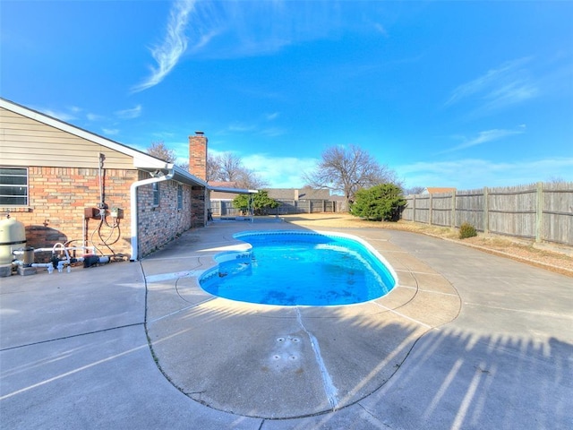 view of pool with a patio area