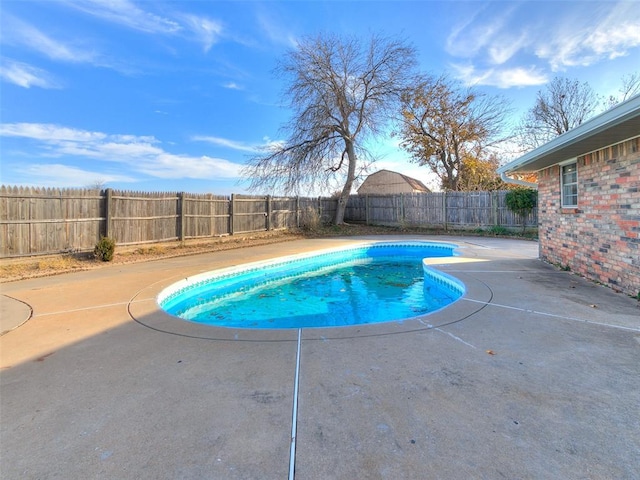 view of pool with a patio area