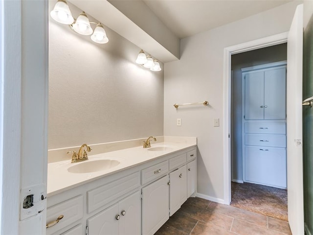 bathroom with vanity