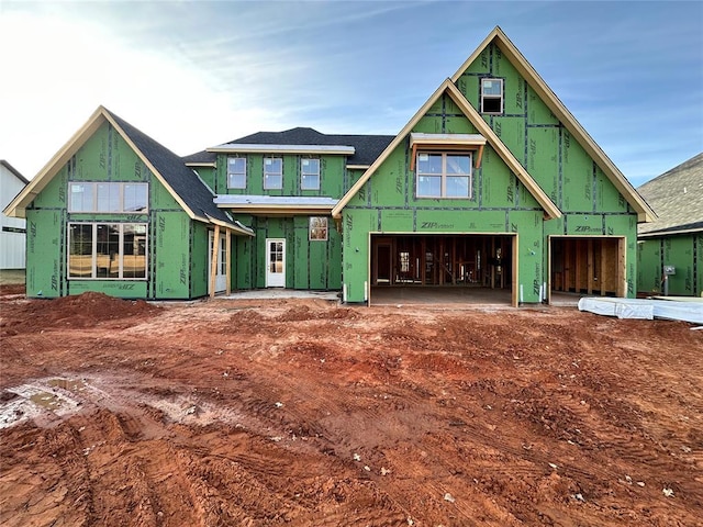 property under construction featuring a garage