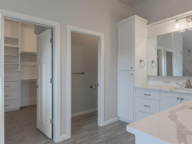 bathroom featuring vanity