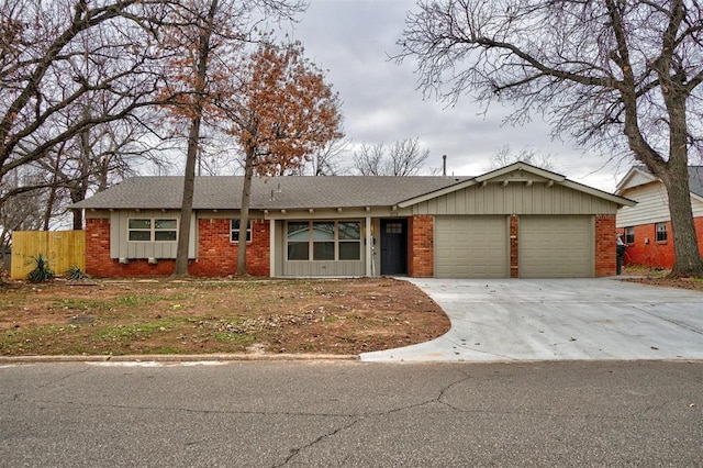 ranch-style house with a garage