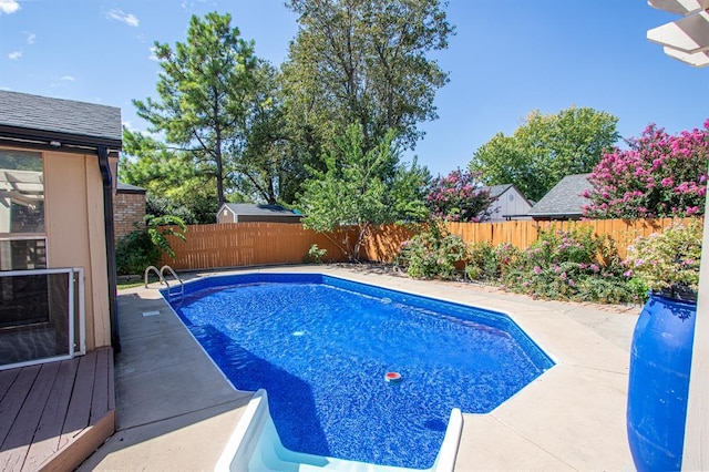 view of pool with a patio