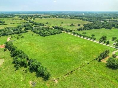 bird's eye view with a rural view