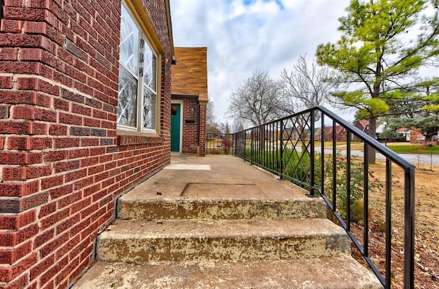 view of stairs