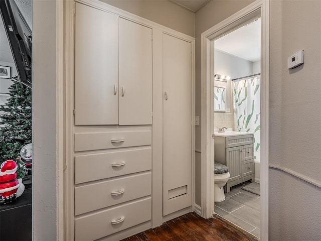 closet with sink