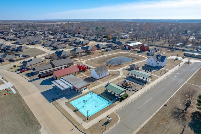 birds eye view of property