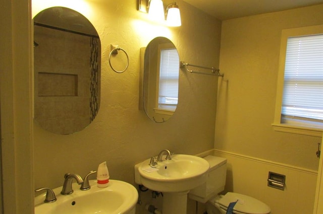 bathroom with double sink