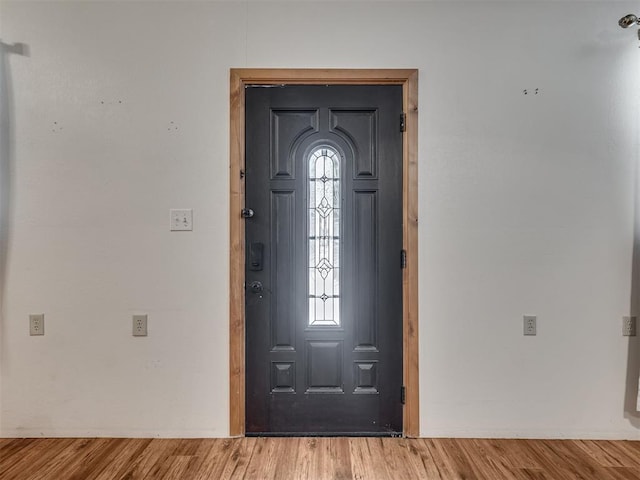 entrance foyer featuring hardwood / wood-style floors