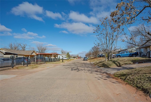 view of road