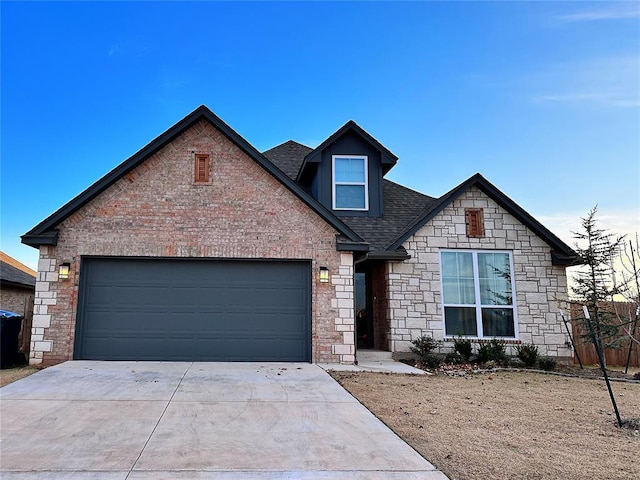 view of front of home featuring a garage