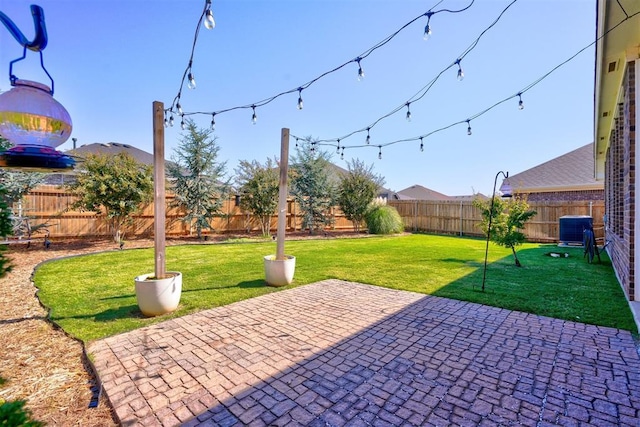 view of patio / terrace featuring central AC unit