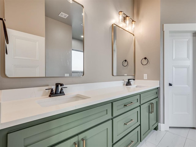 bathroom featuring vanity