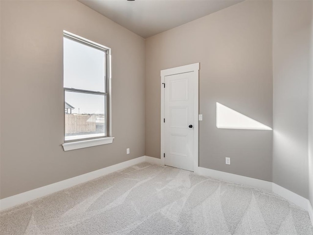 empty room with light carpet