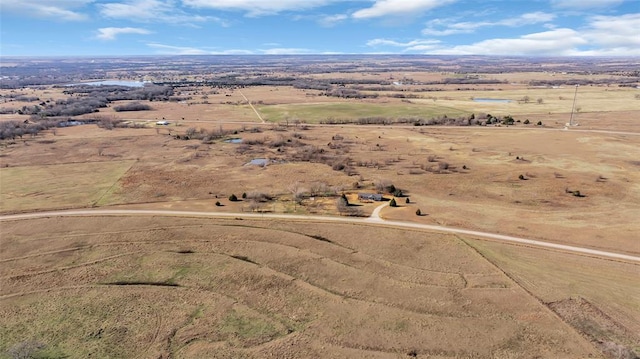 bird's eye view featuring a rural view