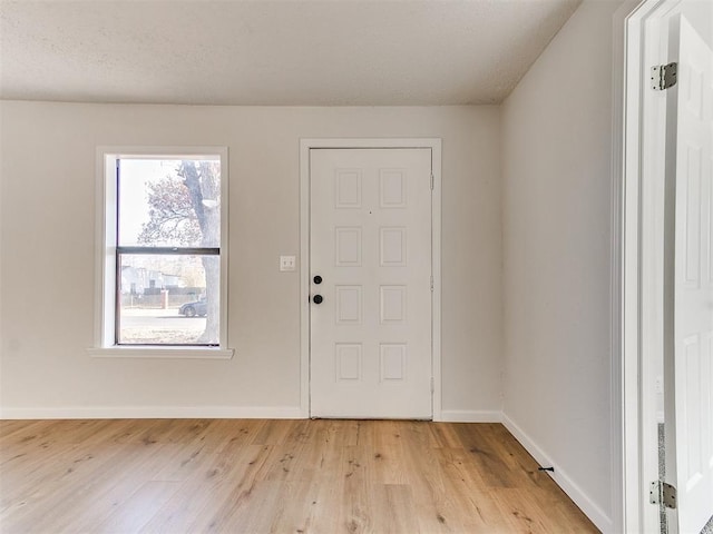 foyer featuring light hardwood / wood-style flooring